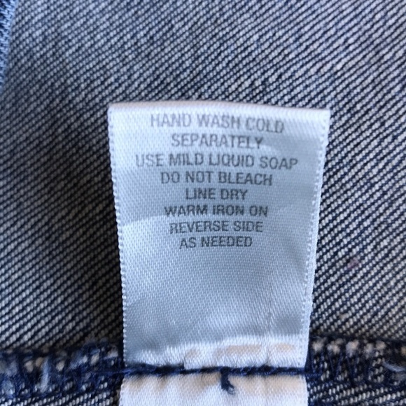 AMI denim blue jean jacket with ruffle detailing, L - Picture 11 of 11